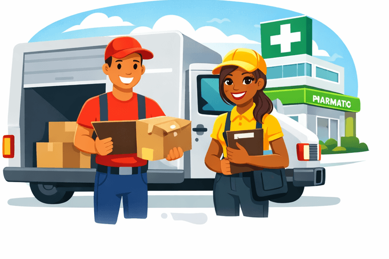 Équipe pharmacie partenaire AB Care